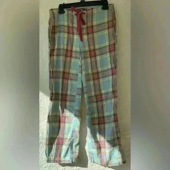 Boden Plaid Pull On Style Sleep Lounge Pants Women with Drawstring Waist; size 2 - Picture 1 of 6